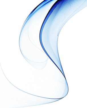 Blue wavy abstract background clipart