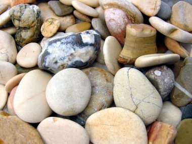 Closeup of round pebbles clipart