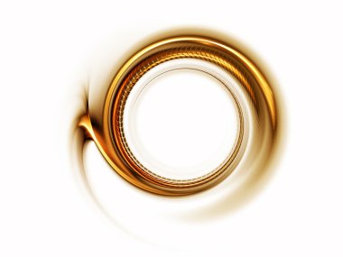 Circular golden motion clipart