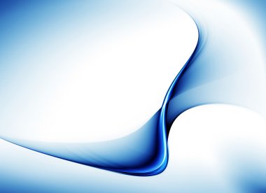 Blue abstract motion clipart