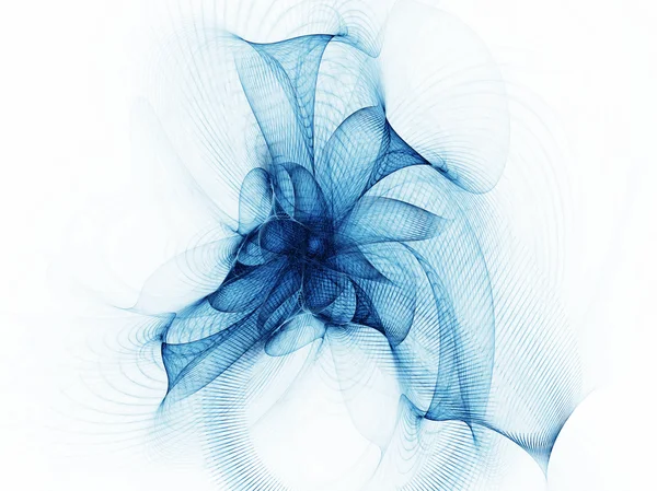 Rede azul em movimento — Fotografia de Stock