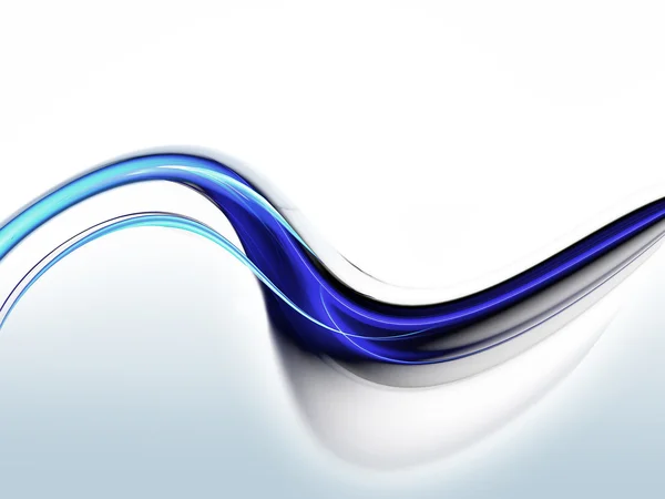 蓝色抽象波浪形背景 — 图库照片