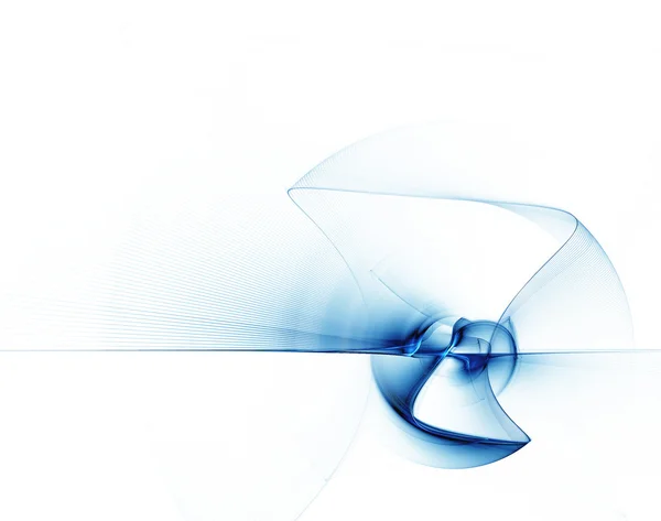 Blauer abstrakter Hintergrund mit welligen Linien — Stockfoto