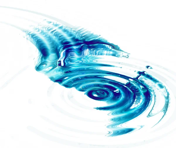 Kristal berraklığında su ripples beyaz — Stok fotoğraf