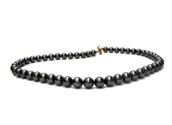 Czarna perła naszyjnik — Zdjęcie stockowe