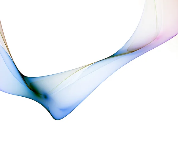 Colorful abstract veil on white — Stock Photo, Image