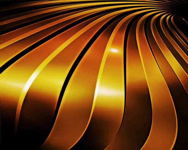 Wellenförmige goldene Strahlen — Stockfoto