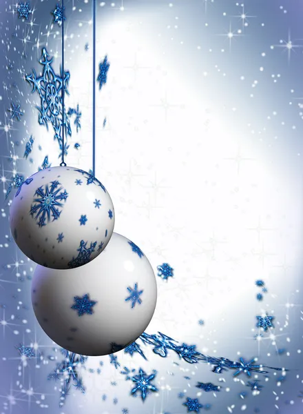 Sparkling holiday bulbs and ornaments — Stock Photo, Image
