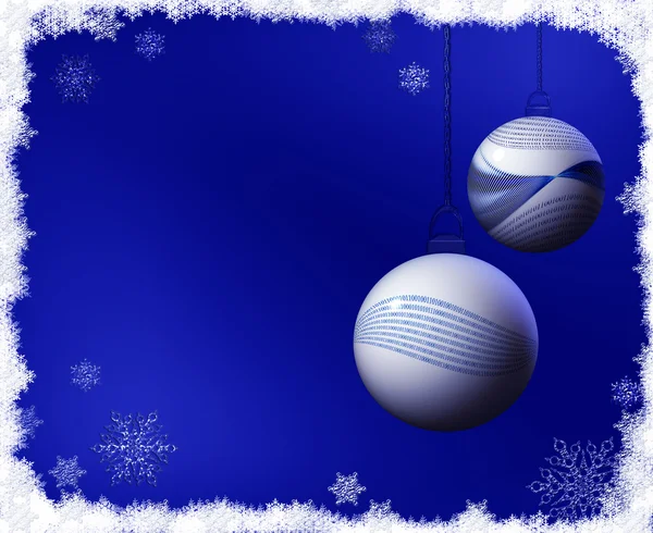 Binary code Christmas balls — Stock Photo, Image