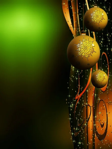 Zielony, czerwony i złoty elegancki Boże Narodzenie — Zdjęcie stockowe