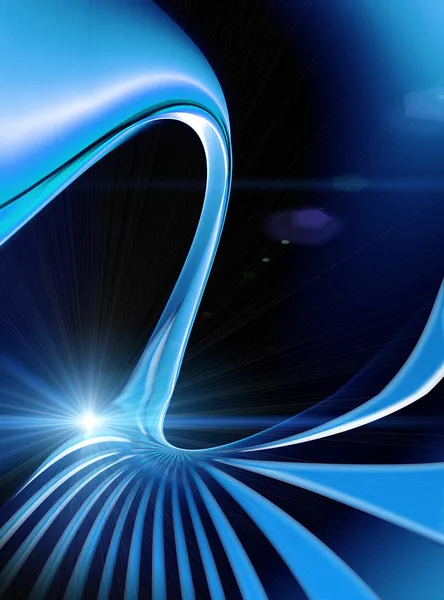 エネルギーの青い光線 — ストック写真