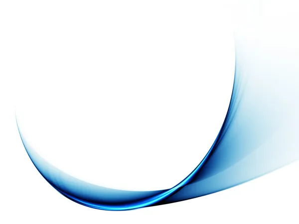 白地にブルーの抽象的な円形の動き — ストック写真