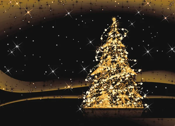 Αφηρημένη χριστουγεννιάτικο δέντρο Εικόνα Αρχείου