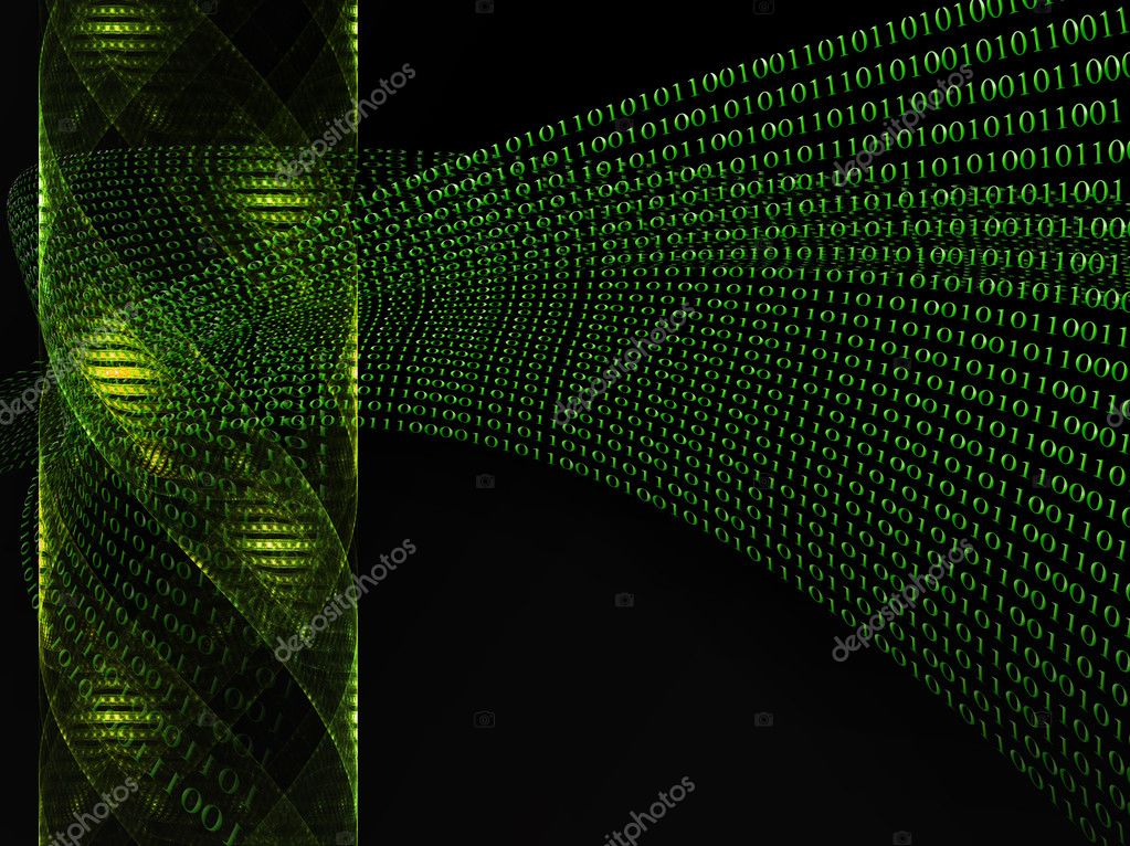 DNA and binary code Stock Photo by ©Artida 1804494