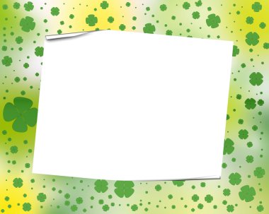 Shamrock frame clipart