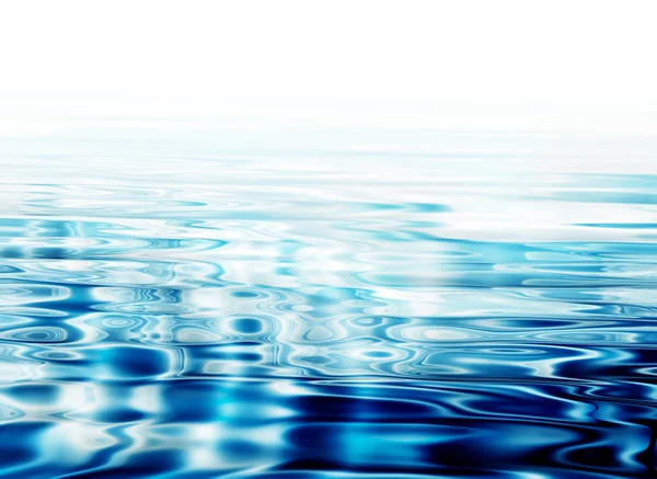 透明な水の波紋 ストック写真