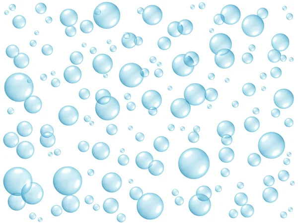 Azul bolhas fundo — Fotografia de Stock