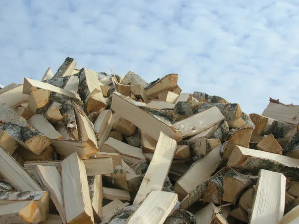 Hudle van brandhout — Stockfoto