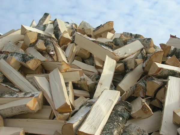 Hudle of firewood — Stock Photo, Image