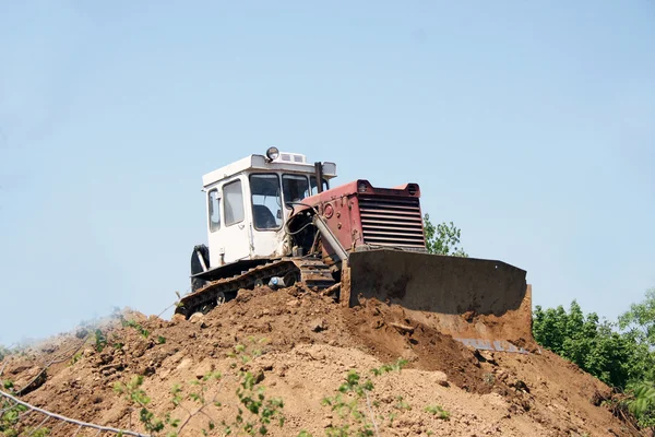 Bulldozer in cantiere — Foto Stock