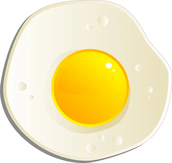 Stekt ägg — Stock vektor