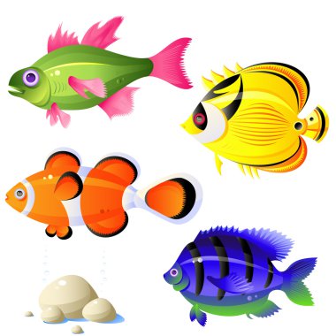 Tropical fish clipart