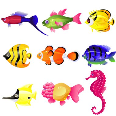 Tropical fish clipart