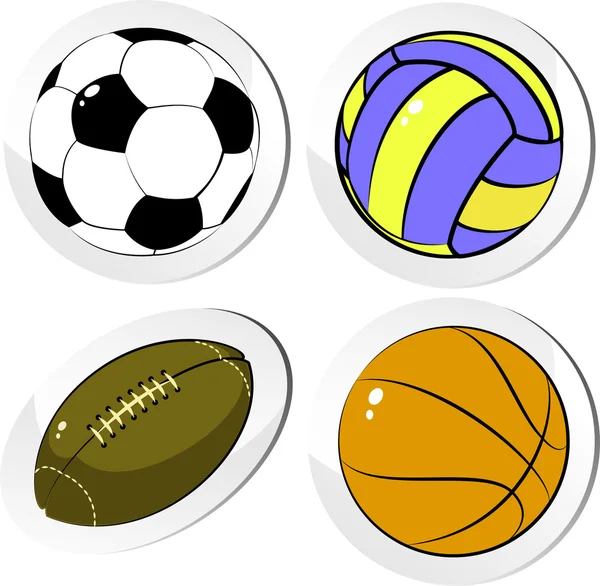 stock vector Four balls