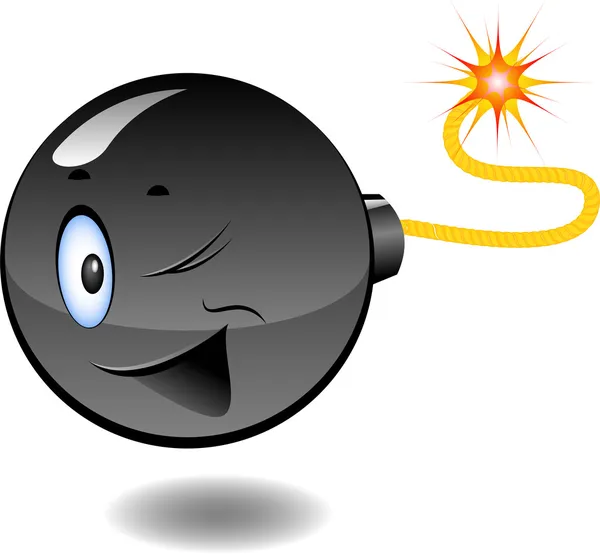 Bombe - série de bombes de dessin animé — Image vectorielle