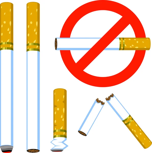 Σύνολο των τσιγάρων — Διανυσματικό Αρχείο