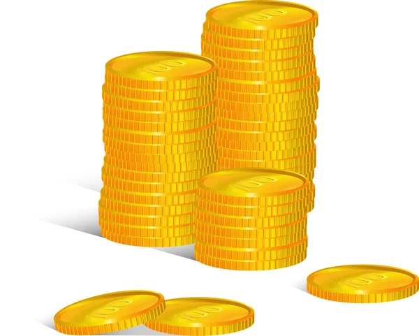 Coins — Stock Vector