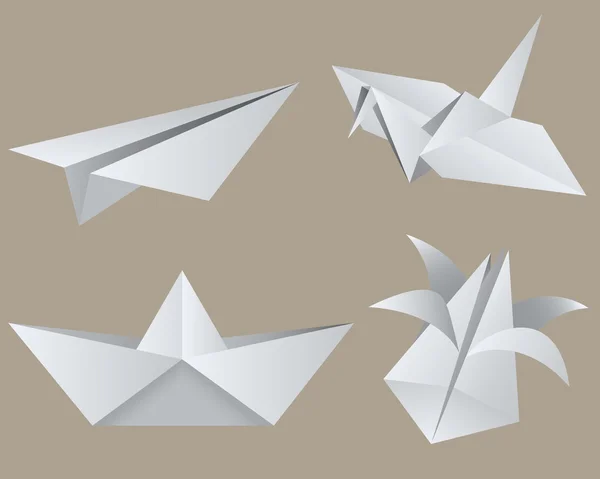 Origami — Vector de stock