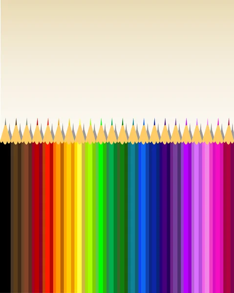 Lápices de colores — Vector de stock