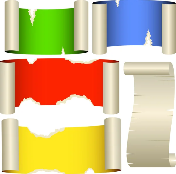 Bandiere a colori — Vettoriale Stock