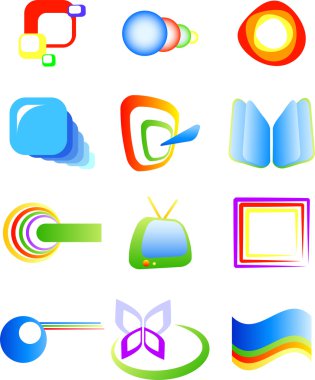 Abstract vector symbols clipart