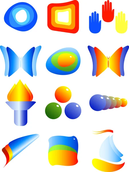 Éléments de conception abstraits — Image vectorielle