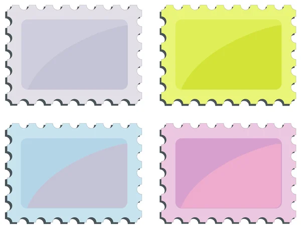 Serie di francobolli — Vettoriale Stock