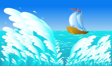 Sailing ship clipart