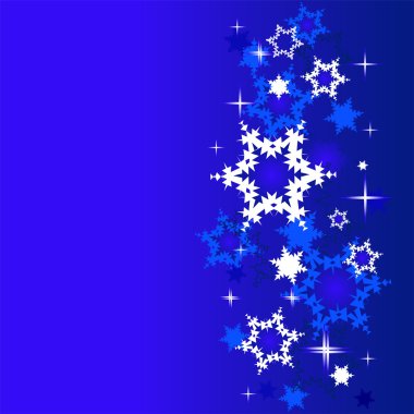 Winter background with snowflakes. clipart