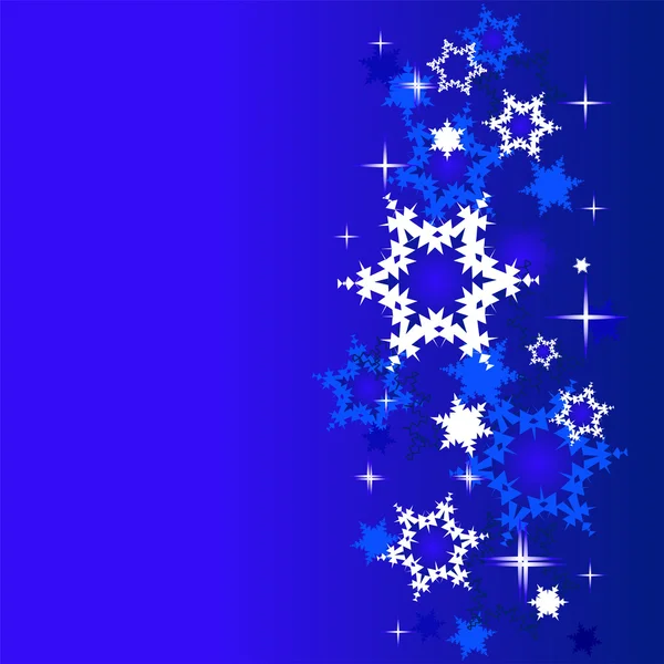 Winter background with snowflakes. — Stock Vector