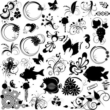 Set of elements for design clipart