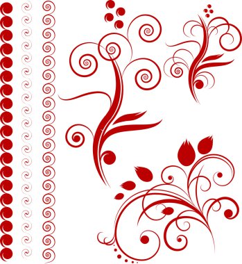 Borders, design elements clipart