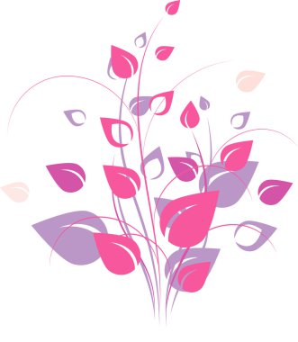 Floral design element clipart