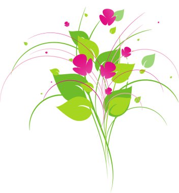 Floral design element clipart