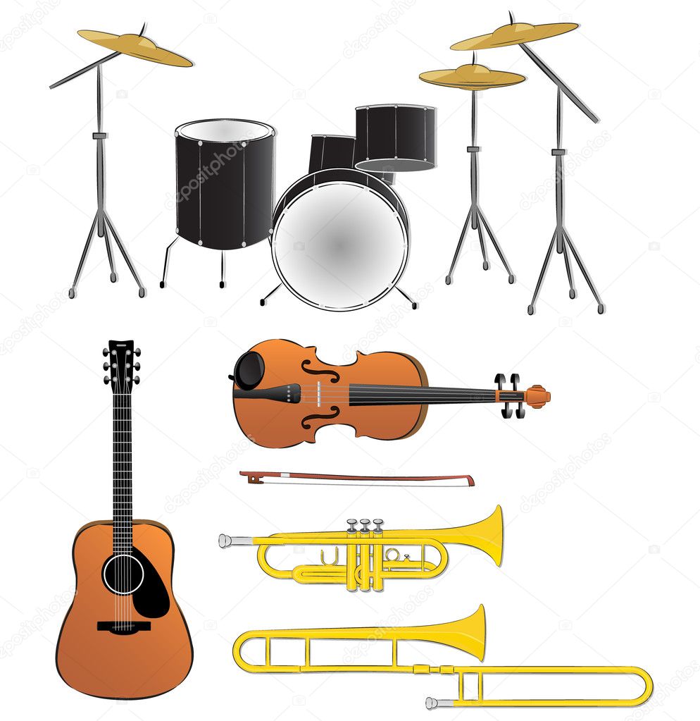 Musical instruments illustrations