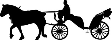 Carriage silhouette clipart