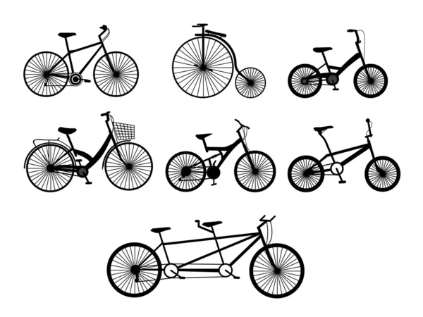 Ilustración de bicicletas — Archivo Imágenes Vectoriales