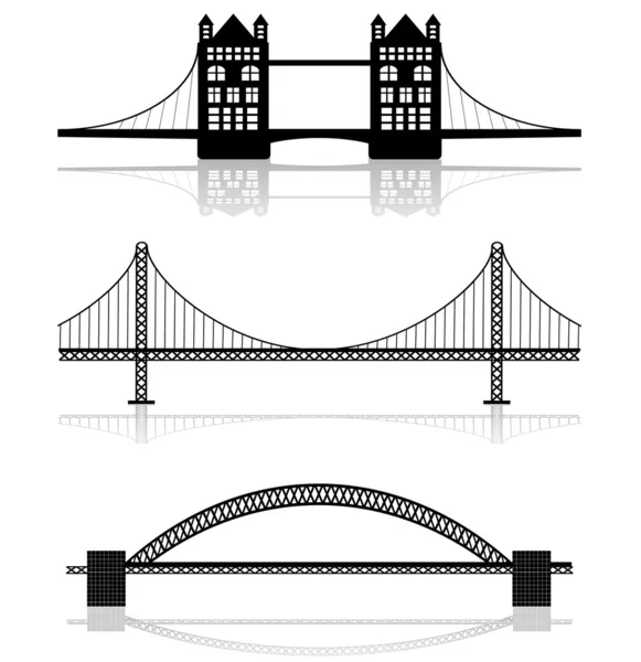 Иллюстрации мостов — стоковый вектор