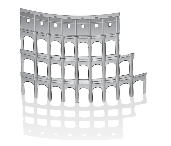 Ilustração colosseum romano — Vetor de Stock