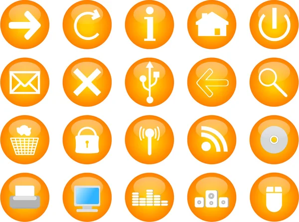 Computer and web vector icons — Stock Vector